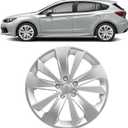 Hubcap Wheel Hub Cover for Subaru Impreza 2017 2018 2019 2020 2021 2022 2023 Accessories, OEM Style Custom Replacement Wheel Cap Tire Hub Lossless Installation Hub Cap, Chrome Plated Silvery 16 Inch