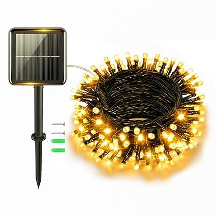 cshare String Lights Outdoor Waterproof 9.8ft 30 LED, Warm White Fairy Lights Battery Operated（Not Included） with Timer Clear Wire for Indoor & Outdoor Decorations Garland 2 Packs