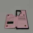 Vinich for Samsung Galaxy S24 Ultra Wallet Case with Card Holder, RFID Blocking Credit Slots Kickstand Shockproof Phone Cover for Women Men, Pink