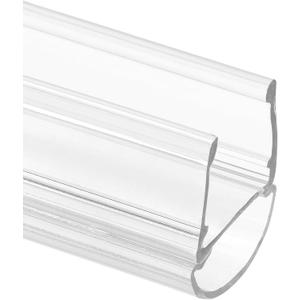 Prime-Line M 6323 3/8 in. Glass Shower Door Bulb Vertical Side Seal, Clear, 78 in., Fits Frameless Door (Single Pack)