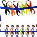 Walking Rope for Preschool Line Up Rope with Rings for Kids Toddlers to Walk Together Safety Daycare Leash Straps with Handles Teachers School Belt Colorful Line Holder (12 Children & 2 Adults)