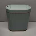 Bathroom Trash Can with Lid Butterfly 2 Gallon Sensor Trash can, IPX5 Waterproof Garbage Can Bathroom Decor, Automatic Trash Bin, Under-Counter Wastebasket for Kitchen, Living Room, Green