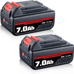 2Pack Lithium LB2X4020 7.0Ah 20V MAX Replacement for Black and Decker 20V Battery LBXR20 LBXR20-OPE LB20 LBX20 LBX4020 LB2X4020