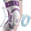 NEENCA Kids Knee Brace Sleeve, Youth Knee Compression Sleeve for Children - Boys & Girls. Child Knee Support with Patella Gel Pad & Side Stabilizers for Knee Pain, Sports, Outdoor - FSA/HSA Approved (Small, Purple - Single)