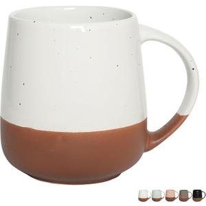 Bosmarlin Extra Large Ceramic Coffee Mug, 22 Oz, Dishwasher and Microwave Safe, Oversized Big Tea Cup (White)
