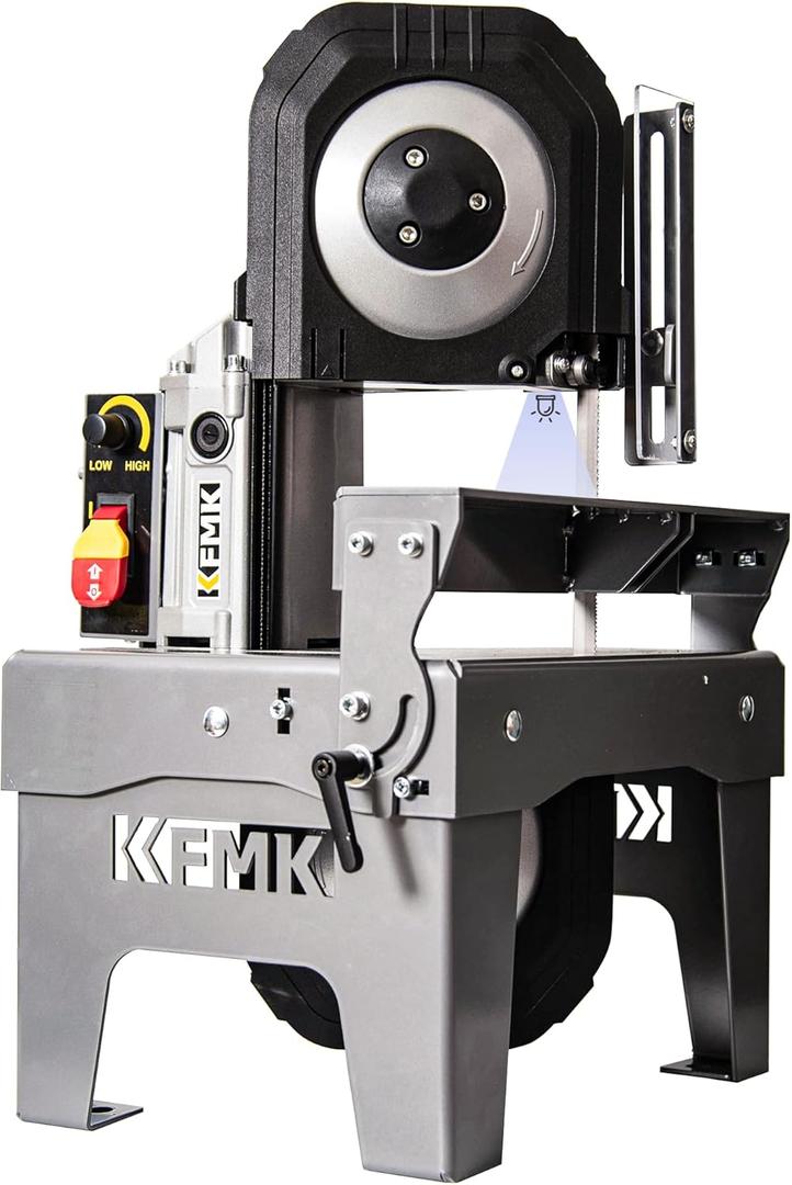 10A Variable Speed Metal Band Saw with Large Workbench, 5" Cutting Capacity, Adjustable Speed 137-472 FPM, BandSaw Perfect for Metalworking, Knife Cutting