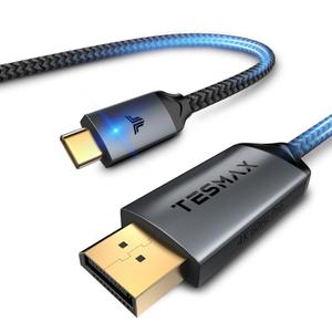 USB C to DisplayPort Cable 10FT/3M (4K 60Hz, 2K 144Hz / 165Hz), USB Type C to DisplayPort Cord Thunderbolt 3/4 Compatible for MacBook Pro/Air 2020, New iPad, XPS 15/13 (10ft)