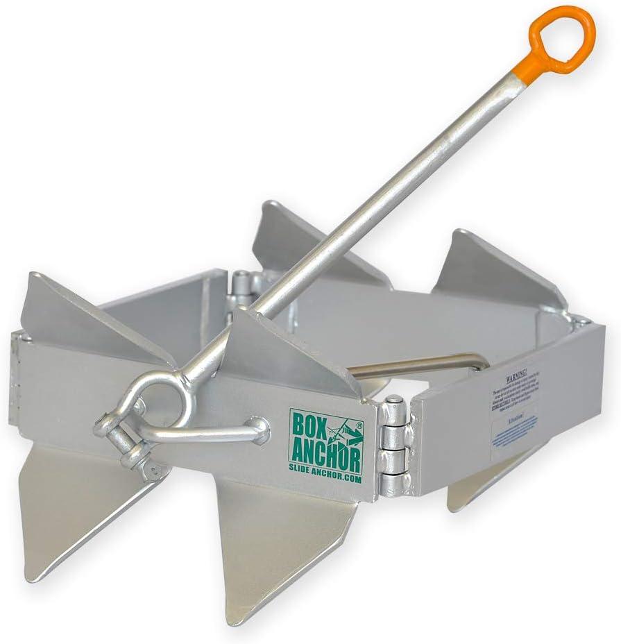 Box Anchor for Boats, Offshore, Small,Silver