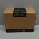 2-in-1 Double Waffle & Pancake Maker - CACHOO Mini 4" Nonstick Waffle Iron & Small Round Griddle with 4 Removable Plate Sets, Dishwasher Safe, Perfect for Small Spaces, Apartments & Dorms, Aqua