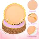 120 Pcs 9 Inch Neon Paper Plates, Disposable Round Colorful Party Plates, Vibrant Yellow Orange Pink Green for Christmas New Year Bachelorette Birthday Glow Party Decorations