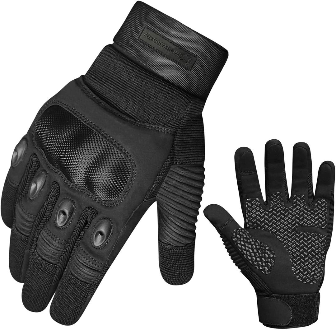 WESTWOOD FOX Motorcycle Gloves for Men and Women Power Sports Racing Gloves Full Finger Touchscreen Car Driving Glove Motorbike BMX ATV MTB Riding Mountain Protection Glove