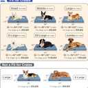 Outdoor Extra Large Dog Bed, Jumbo Waterproof Dog Bed for Large Dogs, Orthopedic Egg Crate Foam Pet Mat with Removable Oxford Cooling Cover, Blue