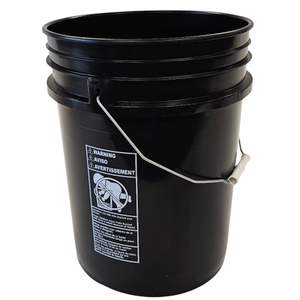 5-Gallon 90 mil Black Bucket 