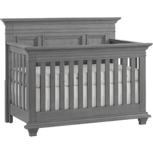Oxford Baby Weston 4-in-1 Convertible Baby Crib, Dusk Gray, GreenGuard Gold Certified