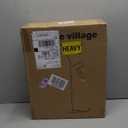 Seaside village Arc Floor Lamps for Living Room, Modern Standing Lamp with Adjustable Hanging Drum Shade, Tall Pole Lamp with Foot Switch, Over Couch Arched Reading Light for Bedroom, Office (Black)