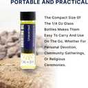 Anointing Oil Unscented for Prayers 1/4oz Pack of 6 by Oil of Joy Represents The Holy Spirit, Peace, Strength, Blessings, and Purification