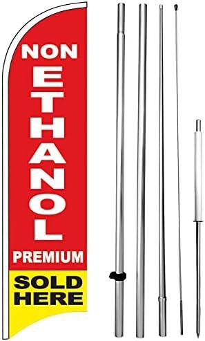 NON ETHANOL PREMIUM SOLD HERE Windless Feather Swooper Flag Banner Sign 15' Tall Kit rb-h