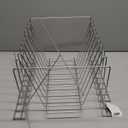 Thirteen Chefs Stainless Steel Cutting Board Rack - Ten 1" Slots fits Baking Sheets, Pans and Lids - Commercial Grade Organizer and NSF Stamped for Restuarants and Kitchens