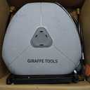 Giraffe Tools Ground Mounted Retractable Hose Reel 1/2 Inch x 82FT, Heavy Duty Automatic Rewind Garden Hose Reel, with Flexible Swivel Base for Lawn, Concrete Floor