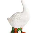 GIGALUMI 19" Large Porch Goose Statue, Durable Resin Garden Decor, Hand-Painted Animal Sculpture Indoor Outdoor, Patio Lawn Yard Art Ornaments, Birthday Housewarming Gift for Women Mom Grandma Friends
