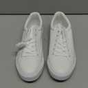 SERNIAL Womens White Tennis Shoes PU Leather Sneakers Casual Walking Shoes for Women 8.5