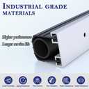 Garage Door Bottom Seal Rubber,1/4" T-Ends Garage Door Weather Stripping, 4" Wide Replacement Seal-10FT