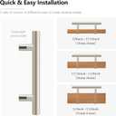 10 Pack Brushed Nickel Cabinet Pulls 5 Inch Square, Kitchen Hardware for Cabinets, Stainless Steel Cabinet Pulls for Kitchen Drawer, Cabinet Handles 3 Inch Hole Center