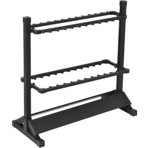 JOYWAVE Fishing Rod Holders,Aluminium Fishing Pole Holders,Portable Fishing Rod Rack,Holds Up to 24 Rods,Portable Wheels