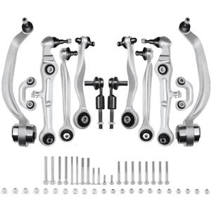 ALADICHE Control Arm Kit Fit for Audi B6 B7, A4, A4 Quattro 2000-2008
Front Upper Lower Suspension Kit Outer Tie Rod End Sway Bar Link Fits Audi B6 B7, A4 2000-2008, A4 Quattro 2000-2008