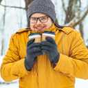 Glooarm Beanie for Men Women Knit Winter Hats Beanies Warm Slouchy Unisex Cuffed Beanies Skull Caps (White)