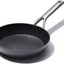 OXO Professional 8" Frying Pan Skillet, Hard Anodized Ceramic Nonstick Cookware PFAS-Free, Induction Suitable, Stainless Steel Handle, Diamond Reinforced Coating, Dishwasher Safe, Oven Safe, Black