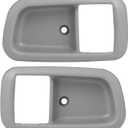 Interior Door Handle Trim Bezels (Gray) for Toyota Tundra 2000-2003, Tundra 2004-2006 Extended Cab Pickup/Standard Cab Pickup, for Front Driver & Passenger Side