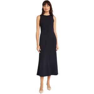 Women's Sleeveless Midi Fit and Flare Dress with Pockets | Versatile Womens Dresses (Black) 2