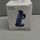 3 in 1 Charging Station for iPhone, Wireless Charger for iPhone 17 16e 16 15 14 13 12 11 X Pro Max & Apple Watch - Wireless Charging Station for AirPods 4 3 Pro (Black)