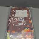 MEHOFOND 4pcs Happy Thanksgiving Turkey Shower Curtain Set,Rustic Wood Pumpkin Fall Autumn Harvest Shower Curtain Sets,Fall Bathroom Bathtub Decor with Non-Slip Rugs Toilet Lid Cover and Bath Mat (Orange1)