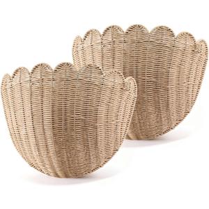 Set of 2 (16x11x6.5 In) Hanging Door Basket Organizer
