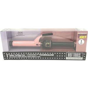 Hot Tools 1" Curling Iron/Wand Ceramic Tourmaline Pink/Black