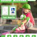 Kids Bike Helmet Set, Adjustable Helmet for Ages 2-3-5-8-14 Year Boys Girls, Toddler Pad Set with Knee and Elbow Pads for Bike, Roller, Skating, Scooter, Longboard and More Sports, 6 Color, Size 54-57 cm
