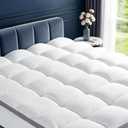 2 Inch Memory Foam Mattress Topper Queen Size for Back Pain Relief, Extra Soft Pillow Top Mattress Pad,Breathable Mattress Cover for Fluffy Shredded Memory Foam Filled,60x80 in