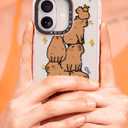 Bouvardia for iPhone 17 Case, Cute Girly Design for Women, Shockproof & Aesthetic, Capybaras