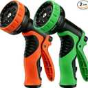Garden Hose Nozzle with 10 Spray Patterns – Hose Sprayer Nozzle for Car Washing, Pet Bathing & Lawn Care with Lock Feature & Comfort Grip – Fits All 3/4" Standard Hoses Thread