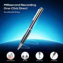 Voice Recorder with Playback, 128GB Digital Voice Activated Recorder with Intelligent Noise Reduction, Recording Device, 4800Hrs Smart Tap Dictaphone for Lectures Meeting, Class, Work, Interviews