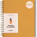 Anecdote Spiral Planner w/2026-2027 Calendar (8.5" x 10") | Start Anytime - 52 Weeks, Undated Planner Pages | To-Do List Organizer, Plan Your Success, Achieve Productivity Goals (Mustard)