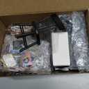 Rileryan 54 Pcs 1:12 Scale Magic Witchy House Kit Halloween Miniatures Furnitures Accessories Mini Wooden Bookshelf Bookcase 30 Mini Books Desk Chair Halloween Decoration Gift