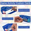 2 x 100 PCS Christmas Scratch Off Cards, DIY Custom Christmas Scratch Off Stickers, Your Own Game Tickets for Prizes Gift Scratch Cards for Small Business Holiday Birthday Party Favors Games Supplies (100-Blue Green)