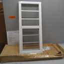 2 Pack Shed Windows, Chicken Coop Windows, 24" x 36" White