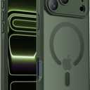 Symcele Designed for iPhone 17 Pro Max Case, Compatible with MagSafe, [Camera Protection] [15FT Military Drop Protection] Shockproof Translucent Matte Anti-Slip Phone Case, 6.9", Alpine Green