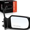 A-Premium Passenger Side Power Door Mirror - Compatible with Nissan Altima 2007-2012 - Non-Heated Non-Folding Black Outside Rear View Mirror - Replace# 96301-JA04A