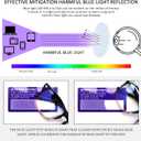3 Pack Progressive Multifocal Reading Glasses for Women Men Blue Light Blocking Computer Glasses Spring Hinge Readers(3 Mix C3, 1.25)