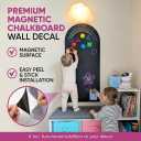 Arch Magnetic Wall Decal - 40" x 18" Matte Finish Chalkboard Sticker for Wall - Magnetic Board for Playroom, Home Classroom(Black)